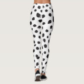 Leggings Léopard Texture : Motif Vintage sans joint. (Dos)