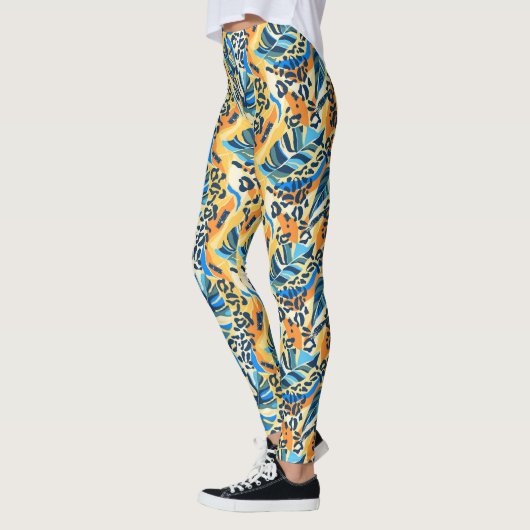 Leggings Léopard tropical (Gauche)