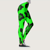 Leggings léopard vert acide (Droite)