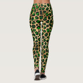 Leggings Leopard vert et or (Dos)