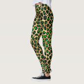 Leggings Leopard vert et or (Gauche)
