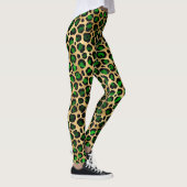 Leggings Leopard vert et or (Droite)