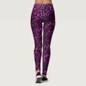 Leggings Léopard Violet Vibrant (Dos)