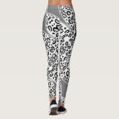 Leggings leopardo en gris con blanco. (Dos)