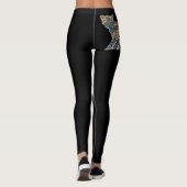 Leggings léopards noirs (Dos)