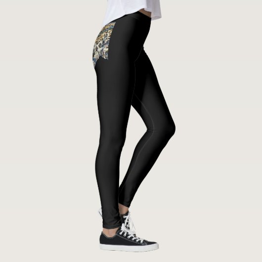 Leggings léopards noirs (Droite)
