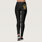 Leggings léopards noirs (Dos)