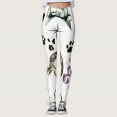 Leggings léopards sauvages (Devant)
