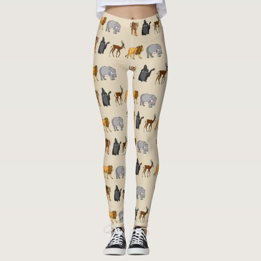 Leggings Les animaux de la jungle (Devant)