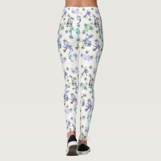 Leggings Les animaux mandala (Dos)