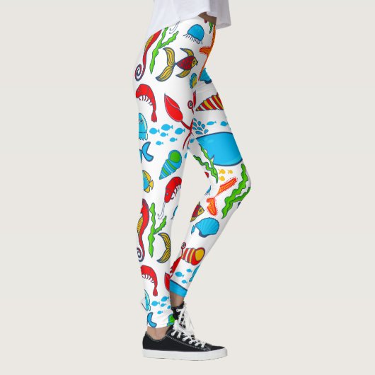 Leggings Les animaux marins mignons (Droite)