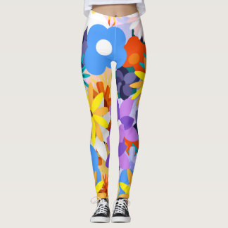 Leggings Les années 70 60 ans rétro Motif