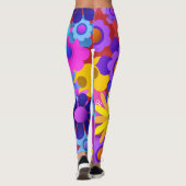 Leggings Les années 70 60 ans rétro Motif (Dos)