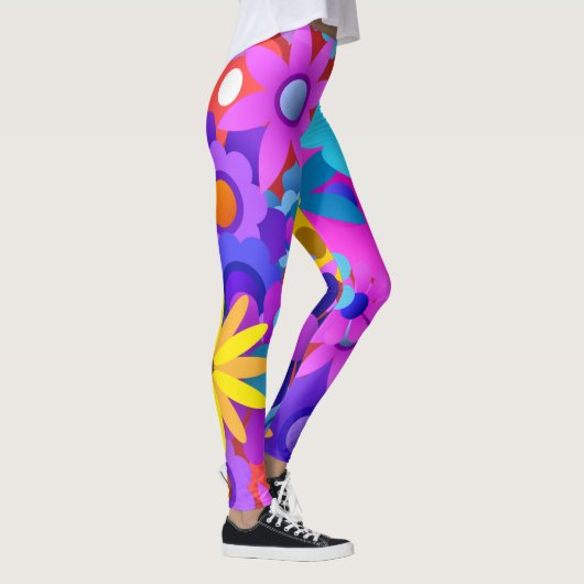 Leggings Les années 70 60 ans rétro Motif (Droite)