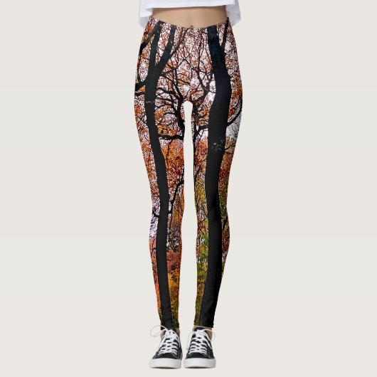 Leggings Les arbres d'automne (Devant)