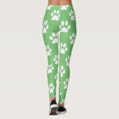 Leggings Les cartes vertes et blanches (Dos)