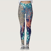 Leggings Les cerfs dans la forêt, William Morris (Devant)