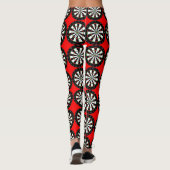 Leggings Les Cibles de flechettes modèlent le rouge (Dos)