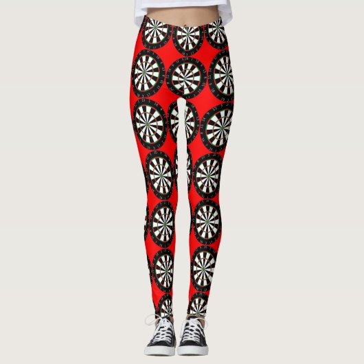 Leggings Les Cibles de flechettes modèlent le rouge (Devant)