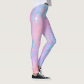 Leggings Les couleurs en pastel Kawaii miroite pourpre bleu (Droite)