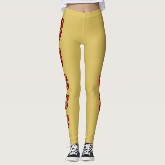 Leggings Les dames du Crest du Portugal (Devant)