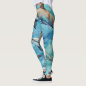 Leggings Les dauphins nageant dans la mer (Gauche)