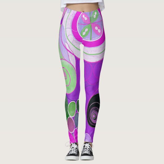 Leggings Les Dix Plus Grandes, Groupe IV, No 4 (Violet) (Devant)