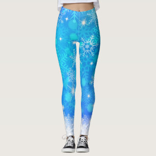 LEGGINGS LES DRAPEAUX DE NEIGE TOMBENT DU CIEL AU SOL