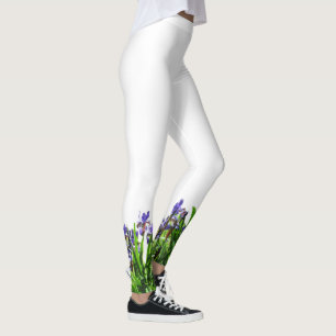 LEGGINGS LES ÉLÉGANTES LÉGUMES DE FLEURS D'IRIS
