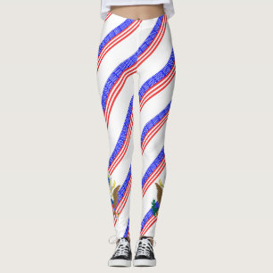 Leggings Les Etats-Unis barrent le drapeau