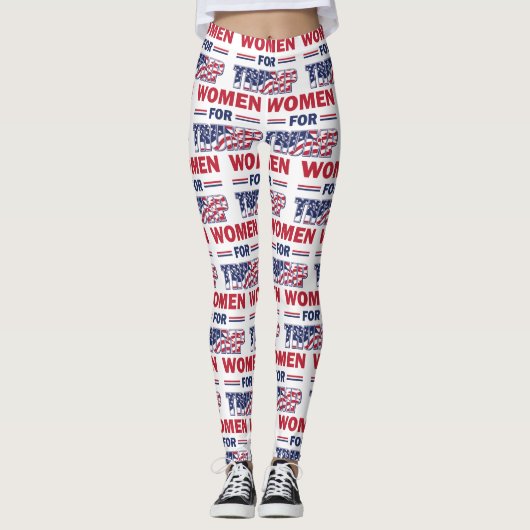 Leggings Les femmes pour Trump et l'Amérique pour toujours (Devant)