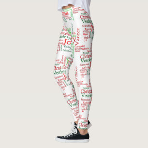 Leggings Les Fêtes De Noël Dans Le Monde Entier