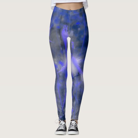 Leggings Les Fissures Bleues De La Nature (Devant)