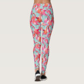 Leggings Les Flamants roses d'aquarelle ont recueilli 2 (Dos)