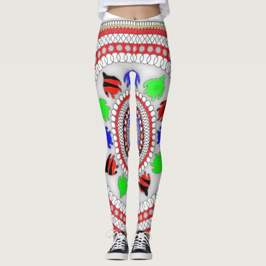 Leggings Les fleurs (Devant)