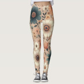 Leggings Les fleurs de paix (Devant)