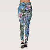 Leggings Les fleurs du printemps de Jacaranda répètent les  (Dos)