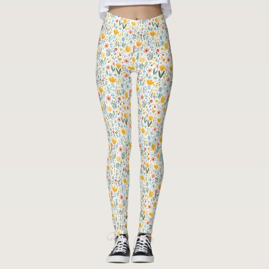 Leggings Les Fleurs Sont L'Alphabet Des Anges (Devant)