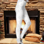 Leggings Les flocons de neige Parties scintillant d'argent