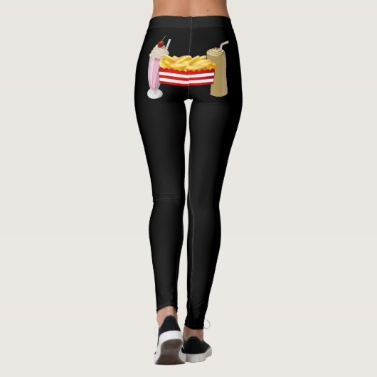 Leggings Les Fries Vont Avec Les Jambes Secouées (Dos)