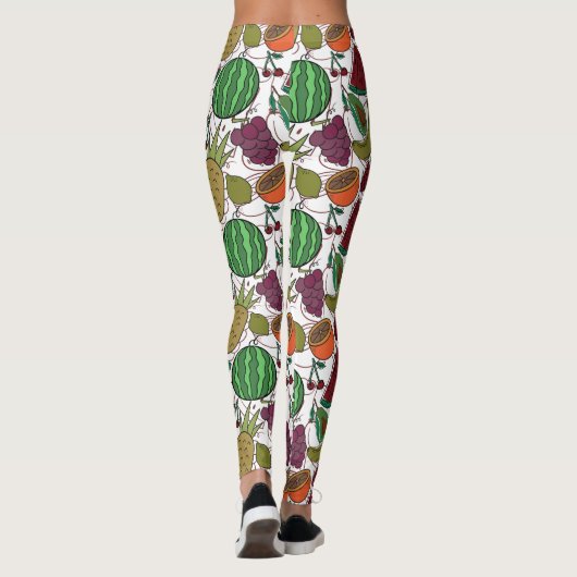 Leggings Les Fruits sautés | Fruit surface pattern 25 (Dos)