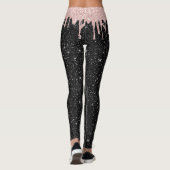 Leggings Les gouttes d'or Rose modernes de la Parties scint (Dos)