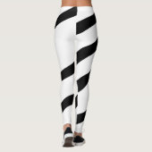 Leggings Les Grandes Tentures Modernes Blanches Noires (Dos)