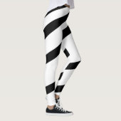 Leggings Les Grandes Tentures Modernes Blanches Noires (Droite)