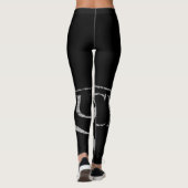 Leggings Les guêtres de peloton de loch dans le noir (Dos)