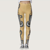 Leggings Les guêtres de tasse de café (Devant)