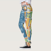 Leggings Les guêtres des femmes Copie-Modelées comiques (Gauche)