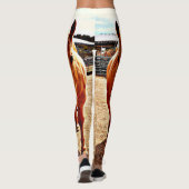 Leggings Les guêtres des femmes de cheval de palomino (Dos)