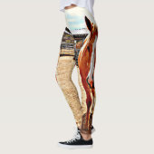 Leggings Les guêtres des femmes de cheval de palomino (Gauche)