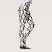 Leggings Les guêtres des femmes de conception de rose de (Droite)